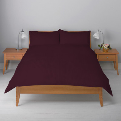 28% OFF on Misr 300 TC Cotton Single Striped Bedsheet(Pack of 1, Marron) 28% OFF on Misr 300 TC Cotton Single Striped Bedsheet(Pack of 1, Marron)