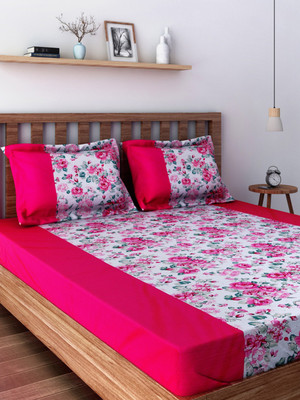 22% OFF on Swayam 210 TC Cotton Double Printed Bedsheet(2 Pillow Covers, 1 Bedsheet, Pink, Green) 22% OFF on Swayam 210 TC Cotton Double Printed Bedsheet(2 Pillow Covers, 1 Bedsheet, Pink, Green)