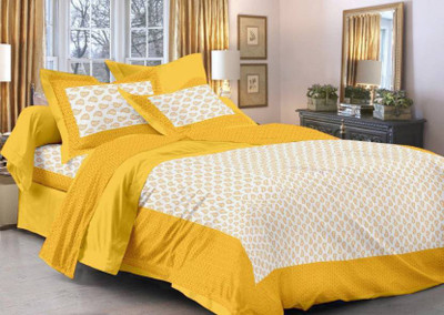 

Ruby Creation 240 TC Cotton Double Printed Bedsheet(Pack of 1, Multicolor)