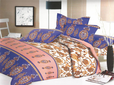 

Shreejee 210 TC Cotton Double Abstract Bedsheet(Pack of 1, MUJLTI COLOUR)