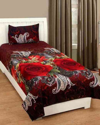 

Shreejee 120 TC Polycotton Single Printed Bedsheet(Pack of 1, Multicolor)