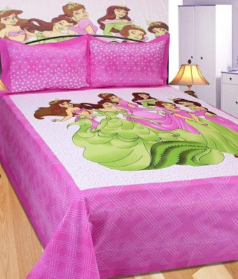

Asa Products Cotton Double Cartoon Bedsheet(Pack of 1, Multicolor)