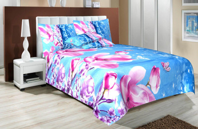 

Signature Polycotton Double King Floral Bedsheet(Pack of 1, Multicolor)