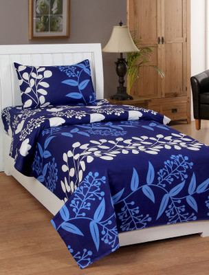 

Zesture 144 TC Cotton Single Polka Bedsheet(Pack of 1, Multicolor)