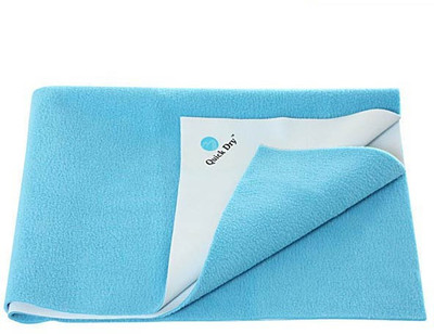 

Quick Dry Polyester Double Plain Bedsheet(Pack of 1, Blue)