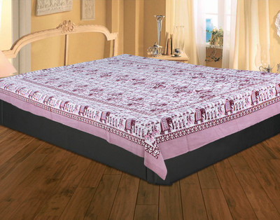 42% OFF on Rajasthan Crafts 3360 TC Cotton Single Printed Bedsheet(1 Bed Sheet, Multicolor)