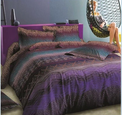 

Zesture 144 TC Polycotton Double Abstract Bedsheet(1 Double Bed Sheet, 2 Pillow Covers, Multicolor)
