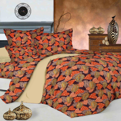 

Metro Living 144 TC Cotton Double Floral Bedsheet(Double Bed Sheet with 2 Pillow Covers, Multicolor)