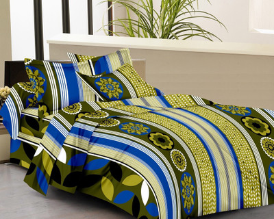 

IWS 180 TC Microfiber Double Floral Bedsheet(Pack of 1, Multicolor)