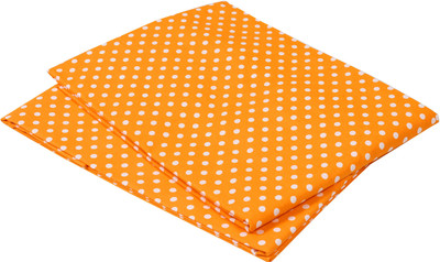 

Bacati Cotton Crib Printed Bedsheet(Pack of 2, Orange)
