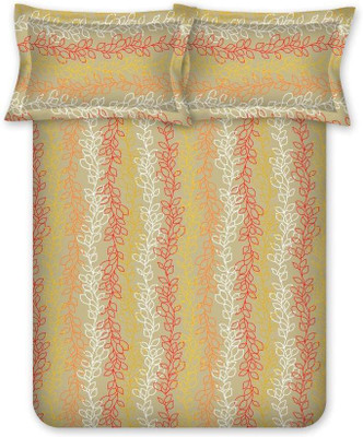 

Bombay Dyeing Cotton Double Printed Bedsheet(Brown)