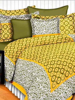 

Suraaj Fashion 300 TC Cotton Double King Floral Bedsheet(Pack of 1, Multicolor)