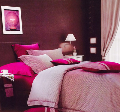

Nanki's Cotton Double King Abstract Bedsheet(Pack of 1, Pink)