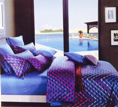 

Nanki's Cotton Double King Abstract Bedsheet(Pack of 1, Blue)