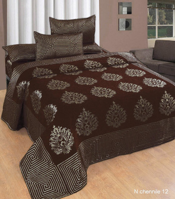 

Red Bear 250 TC Velvet Double Printed Bedsheet(Pack of 1, Multicolor)
