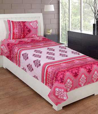 

Zesture Cotton Single Floral Bedsheet(Pack of 1, Multicolor)
