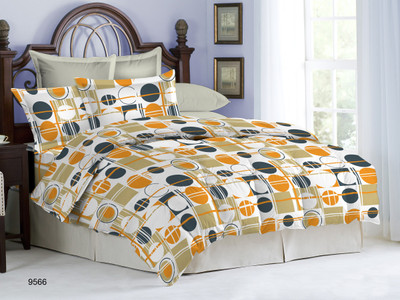 

Bombay Dyeing Cotton Double Polka Bedsheet(Pack of 1, Yellow)