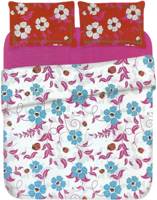 

Birla Century Cotton Double Floral Bedsheet(Pack of 1, Red)