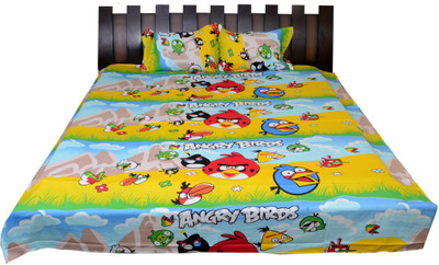 

Nathi and Nancy Cotton Double Printed Bedsheet(1 Bed Sheet & 2 Pillow Covers, Multicolor)