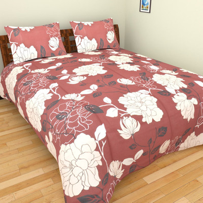 

Shree Balaji Home 180 TC Cotton Double Floral Bedsheet(Pack of 1, Multicolor)
