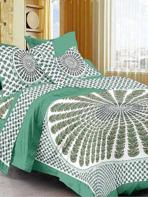 

Suraaj Fashion 300 TC Cotton Double King Floral Bedsheet(Pack of 1, Multicolor)