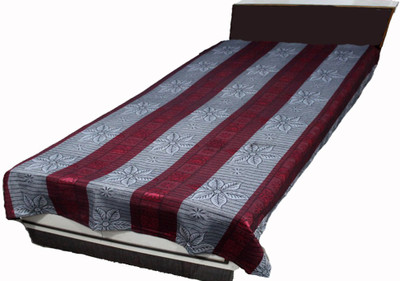 

AS42 120 TC Cotton Single Striped Bedsheet(Pack of 1, Multicolor)
