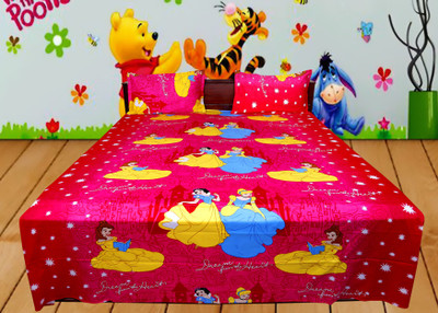 

Shoppeholics Cotton Double Cartoon Bedsheet(Pack of 1, Multicolor)