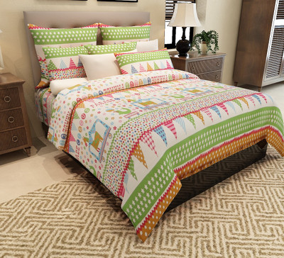 72% OFF on Home Candy 144 TC Cotton Double Printed Bedsheet(1 Double Bedsheet, 2 Pillow Covers, White) 72% OFF on Home Candy 144 TC Cotton Double Printed Bedsheet(1 Double Bedsheet, 2 Pillow Covers, White)