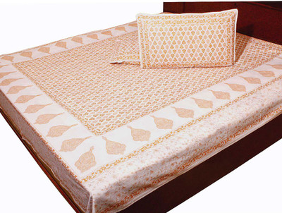 

Shilpbazaar 116 TC Cotton Double Printed Bedsheet(Pack of 1, Multicolor)