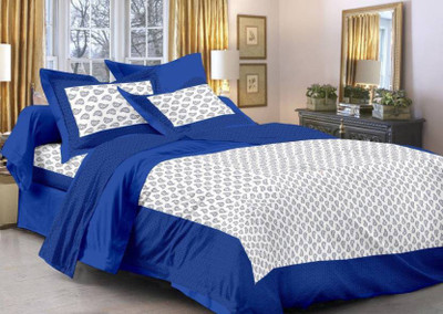 

Ruby Creation 240 TC Cotton Double Printed Bedsheet(Pack of 1, Multicolor)
