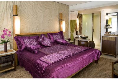 

Chelsi 100 TC Satin Double Printed Bedsheet(Pack of 1, Purple)
