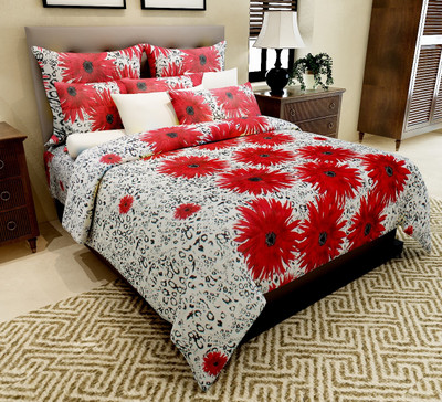 73% OFF on Home Candy 144 TC Cotton Double Floral Bedsheet(Pack of 1, Red) 73% OFF on Home Candy 144 TC Cotton Double Floral Bedsheet(Pack of 1, Red)