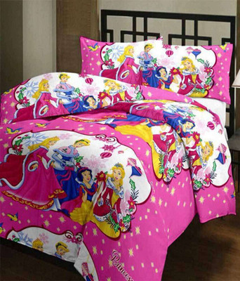 

TOP ONE 160 TC Polycotton Double Cartoon Bedsheet(Pack of 1, Multicolor)