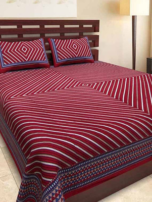 

Suraaj Fashion 300 TC Cotton Double King Floral Bedsheet(Pack of 1, Multicolor)