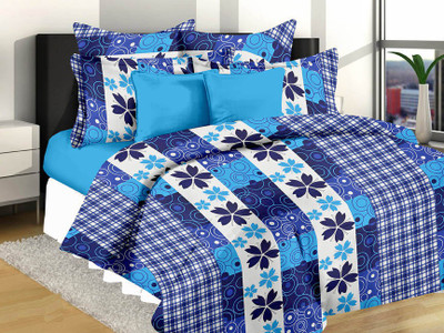 

Metro Living Cotton Double Floral Bedsheet(Pure Cotton Double Bedsheet With 2 Pillow Covers, Multicolor)