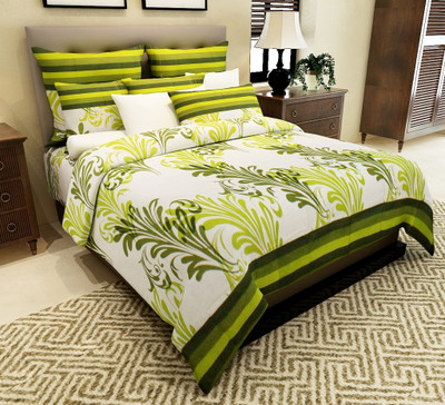 70% OFF on Home Candy 144 TC Cotton Double Paisley Bedsheet(1 Double Bedsheet, 2 Pillow Covers, Green, White) 70% OFF on Home Candy 144 TC Cotton Double Paisley Bedsheet(1 Double Bedsheet, 2 Pillow Covers, Green, White)