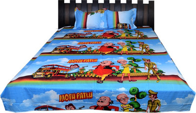

Nathi and Nancy Cotton Double Printed Bedsheet(1 Bed Sheet & 2 Pillow Covers, Multicolor)