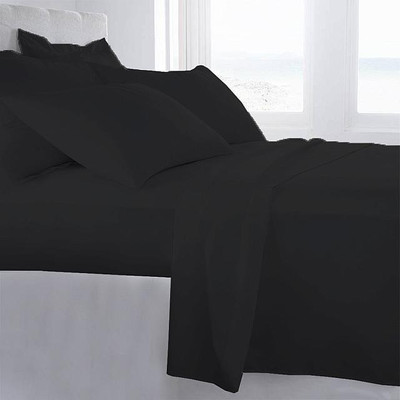 8% OFF on LNT 400 TC Cotton Double King Solid Bedsheet(Pack of 1, Black) 8% OFF on LNT 400 TC Cotton Double King Solid Bedsheet(Pack of 1, Black)