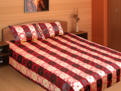 

Stop N Shop Polyester Double Floral Bedsheet(Pack of 1, Multicolor)