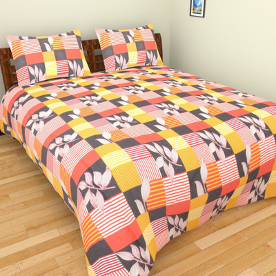 

Shree Balaji Home 180 TC Cotton Double Floral Bedsheet(Pack of 1, Multicolor)