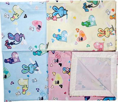 

Love Baby Single Printed Bedsheet(Pack of 3, Multicolor)