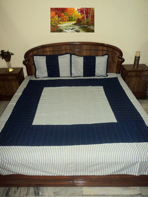 

Design Willa Cotton Double Checkered Bedsheet(Pack of 1, Multicolor)