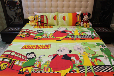 

Divyaman Cotton Double Cartoon Bedsheet(Pack of 1, Red)