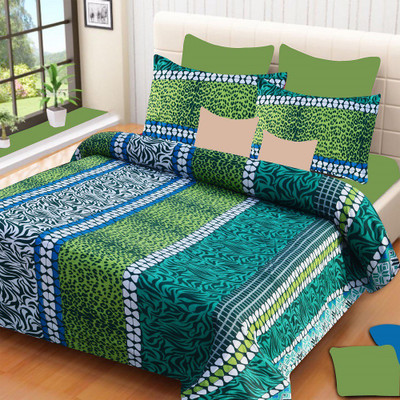 

Home Elite 104 TC Cotton Double Motifs Bedsheet(Pack of 1, Multicolor)