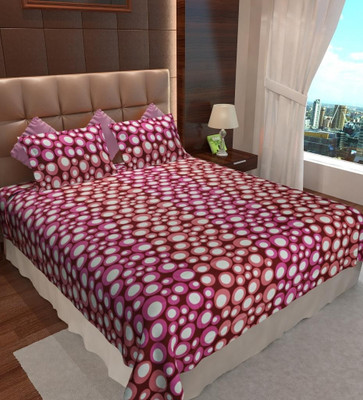 

Home Candy 144 TC Cotton Double Geometric Bedsheet(Pack of 1, Multicolor)