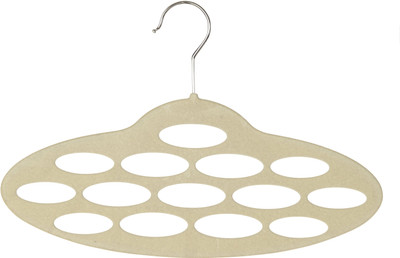

Howards FlockedBRW Belt Tie Rack(Number of Hooks 14)