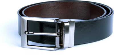 

Kiko Men Formal Black, Tan, Brown Genuine Leather Reversible Belt, Black;brown1