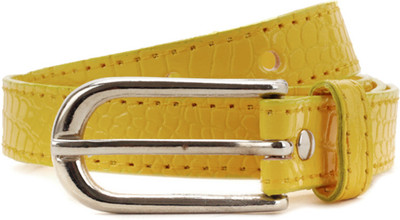 

Peperone Women Yellow Metal Belt