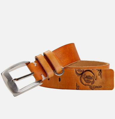 

99Cells Men Casual Tan Genuine Leather Belt