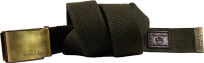 

Honey Badger Men & Women Casual Green Canvas Belt